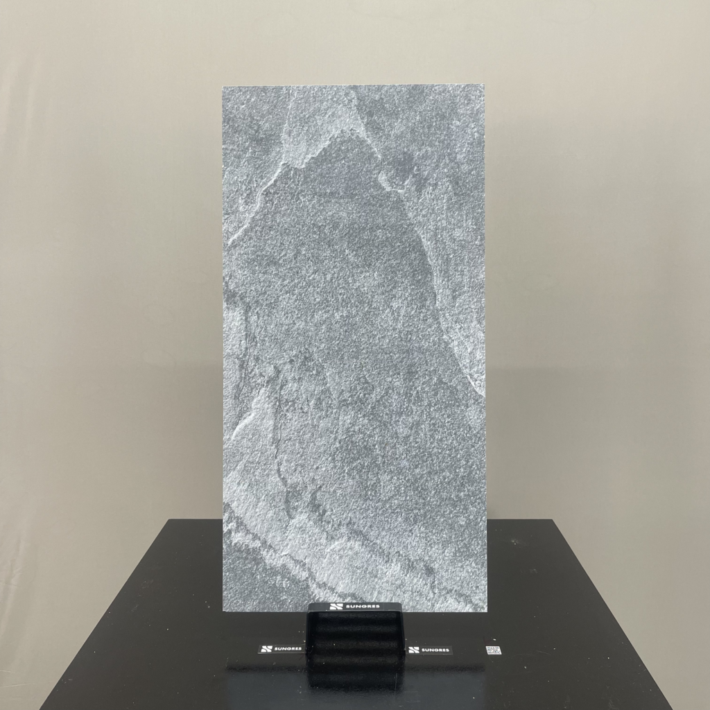RVTD1.18ST – 30 x 60 cm STONE GẠCH VÂN ĐÁ GRANITE XÁM MỜ DẬP NỔI PORCELAIN GỐM SỨ THÂN GẠCH MÀU XÁM