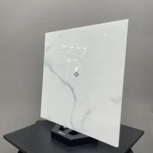 RVTD1.2MA - 60 x 60 cm - MARBLE GẠCH VÂN ĐÁ MARBLE TRẮNG BÓNG KÍNH - MÀI MEN PORCELAIN GỐM SỨ THÂN GẠCH MÀU XÁM - Hình ảnh 3