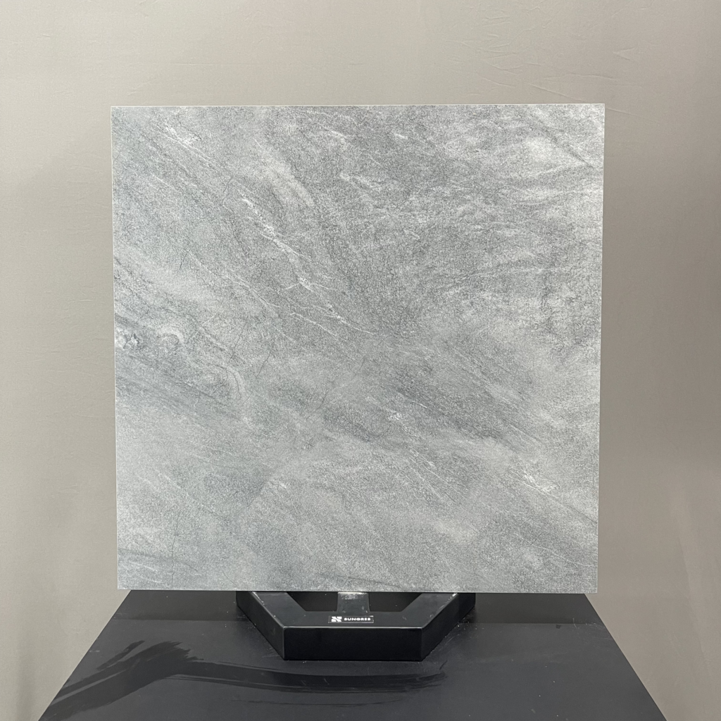 RVTD1.8ST – 60 x 60 cm STONE GẠCH VÂN ĐÁ GRANITE XÁM  MỜ TỰ NHIÊN PORCELAIN GỐM SỨ THÂN GẠCH MÀU XÁM