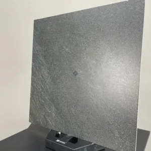 HCMD16.28ST - 60 x 60 cm - STONE GẠCH VÂN ĐÁ GRANITE ĐEN MỜ TỰ NHIÊN SEMI PORCELAIN BÁN SỨ THÂN GẠCH MÀU ĐỎ NÂU - Hình ảnh 3