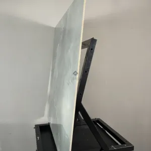 HCMD5.125ST - 100 x 100 cm STONE GẠCH VÂN ĐÁ GRANITE XÁM BÓNG KÍNH TRÁNG GƯƠNG PORCELAIN GỐM SỨ THÂN GẠCH HẠT MÈ - Hình ảnh 4