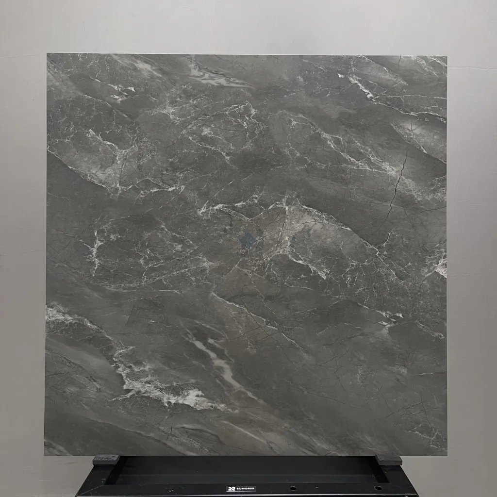 HCMD18.8ST – 80 x 80 cm – STONE GẠCH VÂN ĐÁ GRANITE ĐEN MỜ MỊN PORCELAIN GỐM SỨ THÂN GẠCH HẠT MÈ
