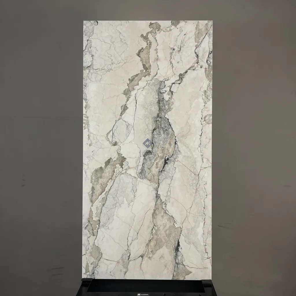 HCMD9.22ST – 60 x 120 cm STONE GẠCH VÂN ĐÁ XÁM  BÓNG KÍNH – MÀI MEN SEMI PORCELAIN BÁN SỨ THÂN GẠCH HẠT MÈ
