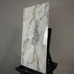 HCMD9.22ST - 60 x 120 cm STONE GẠCH VÂN ĐÁ XÁM BÓNG KÍNH - MÀI MEN SEMI PORCELAIN BÁN SỨ THÂN GẠCH HẠT MÈ - Hình ảnh 3