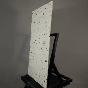 HCMD9.25TE - 60 x 120 cm TERRAZZO GẠCH VÂN SỎI ĐÁ TRỘN XI MĂNG MÀI KEM MỜ TỰ NHIÊN SEMI PORCELAIN BÁN SỨ THÂN GẠCH HẠT MÈ - Hình ảnh 4