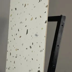 HCMD9.25TE - 60 x 120 cm TERRAZZO GẠCH VÂN SỎI ĐÁ TRỘN XI MĂNG MÀI KEM MỜ TỰ NHIÊN SEMI PORCELAIN BÁN SỨ THÂN GẠCH HẠT MÈ - Hình ảnh 5