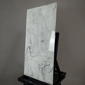 HCMD9.30ST - 60 x 120 cm STONE GẠCH VÂN ĐÁ XÁM BÓNG KÍNH - MÀI MEN SEMI PORCELAIN BÁN SỨ THÂN GẠCH HẠT MÈ - Hình ảnh 3