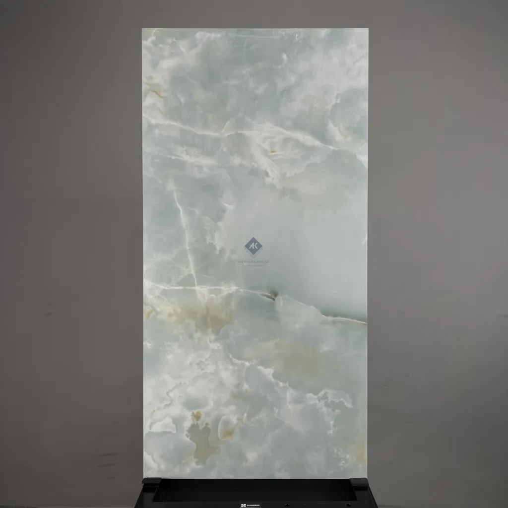 HCMD9.38MA – MARBLE GẠCH VÂN ĐÁ MARBLE XANH LÁ 01 BÓNG KÍNH