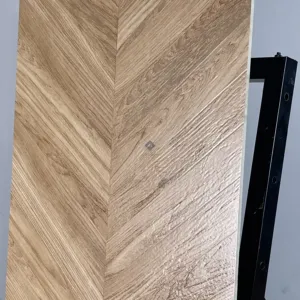 HCMD9.46WO - 60 x 120 cm WOOD GẠCH VÂN GỖ NÂU MỜ HIỆU ỨNG VỆT CHÌM CARVING SEMI PORCELAIN BÁN SỨ THÂN GẠCH HẠT MÈ - Hình ảnh 5