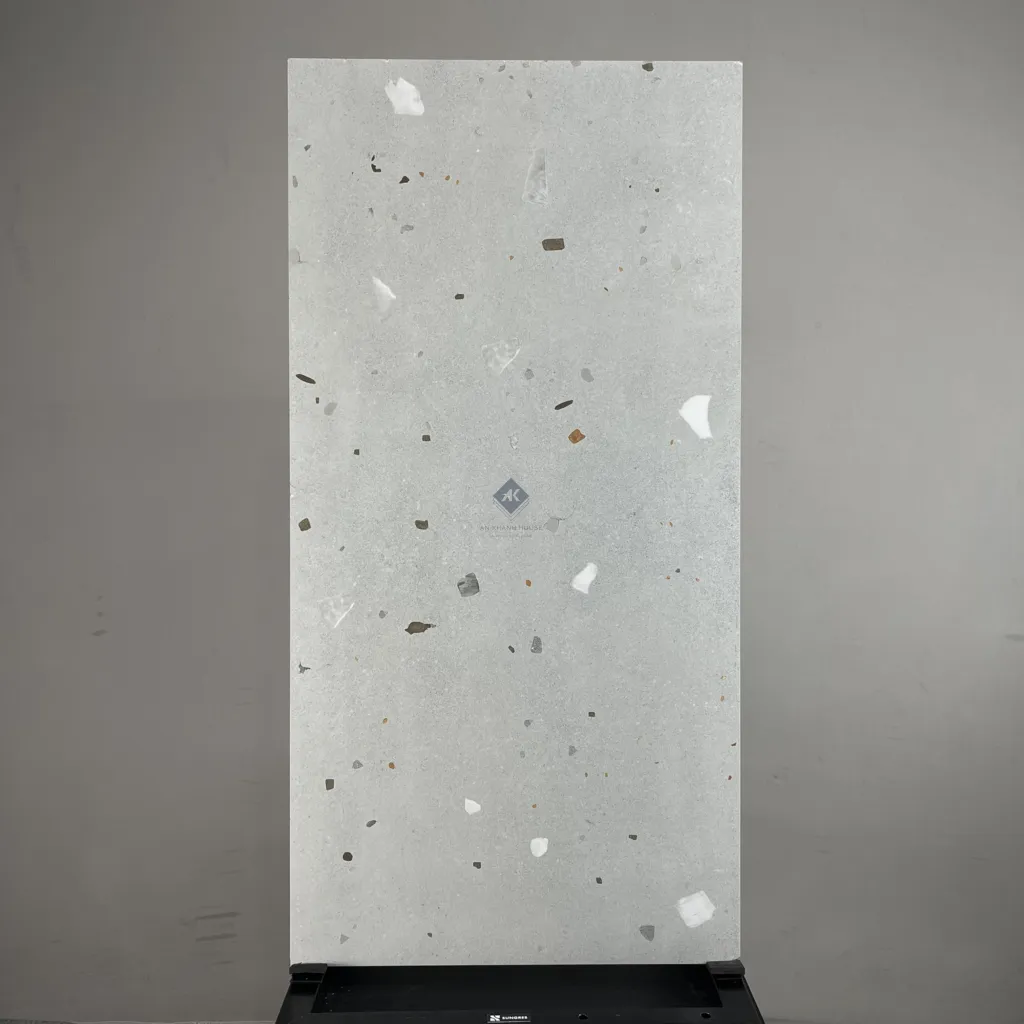 HCMD9.47TE – TERRAZZO GẠCH VÂN SỎI ĐÁ TRỘN XI MĂNG MÀI XÁM BÓNG KÍNH