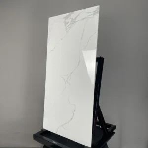 HCMD24.1MA - 60 x 120 cm - MARBLE GẠCH VÂN ĐÁ MARBLE TRẮNG BÓNG KÍNH - MÀI MEN PORCELAIN GỐM SỨ THÂN GẠCH MÀU TRẮNG - Hình ảnh 3