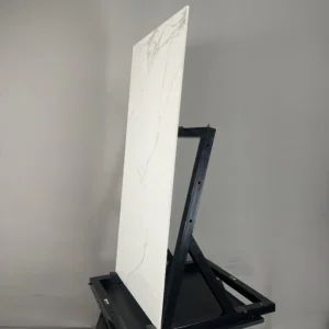 HCMD24.1MA - 60 x 120 cm - MARBLE GẠCH VÂN ĐÁ MARBLE TRẮNG BÓNG KÍNH - MÀI MEN PORCELAIN GỐM SỨ THÂN GẠCH MÀU TRẮNG - Hình ảnh 4