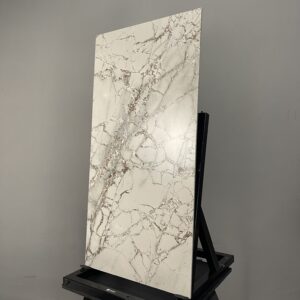 HCMD26.1ST - 60 x 120 cm - STONE GẠCH VÂN ĐÁ GRANITE KEM MỜ HIỆU ỨNG VỆT CHÌM CARVING SEMI PORCELAIN BÁN SỨ THÂN GẠCH MÀU XÁM - Hình ảnh 3