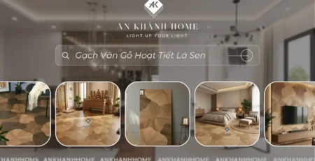 gạch vân gỗ họa tiết lá sen