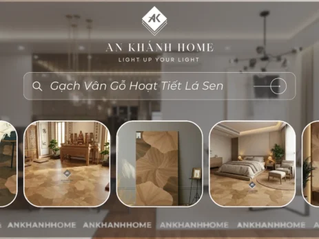 gạch vân gỗ họa tiết lá sen