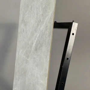 HCMC1.101ST - 60 x 120 cm - STONE GẠCH VÂN ĐÁ GRANITE XÁM 01 MỜ HIỆU ỨNG VỆT CHÌM CARVING PORCELAIN GỐM SỨ THÂN GẠCH HẠT MÈ - Hình ảnh 5