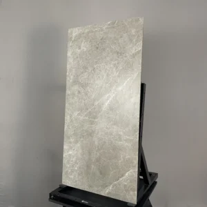 HCMC1.95ST - 60 x 120 cm - STONE GẠCH VÂN ĐÁ GRANITE XÁM 03 MỜ HIỆU ỨNG VỆT CHÌM CARVING PORCELAIN GỐM SỨ THÂN GẠCH XÁM - Hình ảnh 3