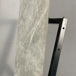 HCMC1.95ST - 60 x 120 cm - STONE GẠCH VÂN ĐÁ GRANITE XÁM 03 MỜ HIỆU ỨNG VỆT CHÌM CARVING PORCELAIN GỐM SỨ THÂN GẠCH XÁM - Hình ảnh 5