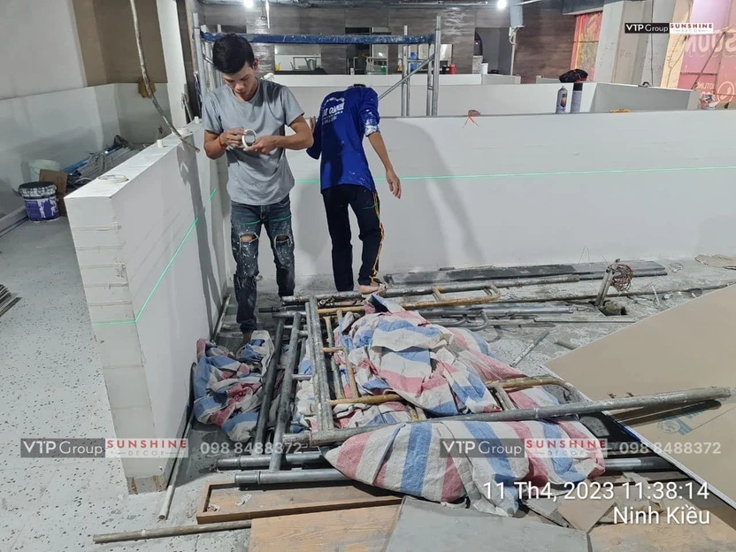 Gạch Terrazzo Tại King BBQ Cần Thơ 