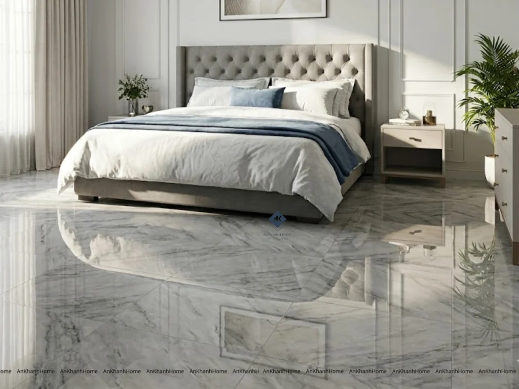 Gạch Bóng được ứng dụng rộng rãi để lát nền phòng ngủ