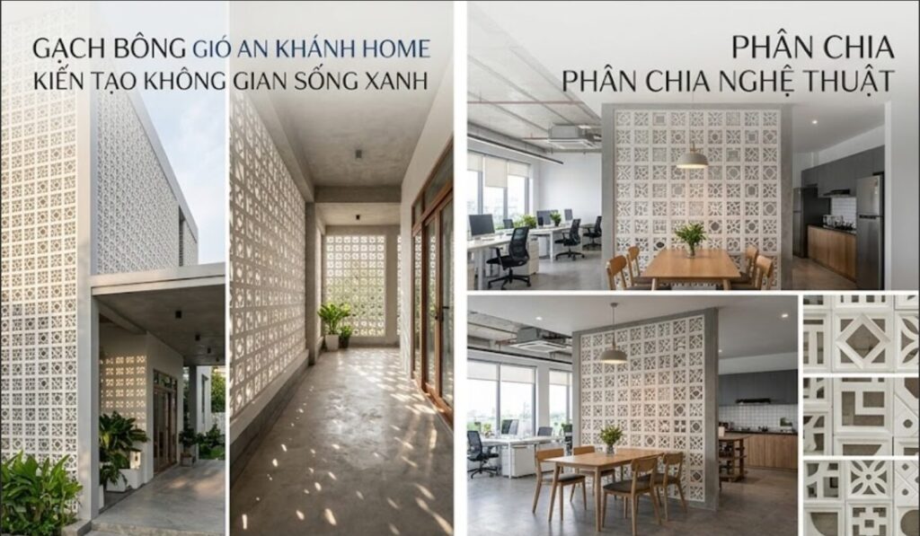 GẠCH BÔNG GIÓ AN KHÁNH HOUSE: THÔNG GIÓ, LẤY SÁNG, KIẾN TẠO MẶT ĐỨNG NGHỆ THUẬT - ANKHANHHOUSE.COM image 5