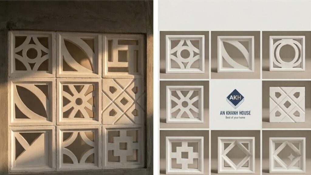 GẠCH BÔNG GIÓ AN KHÁNH HOUSE: THÔNG GIÓ, LẤY SÁNG, KIẾN TẠO MẶT ĐỨNG NGHỆ THUẬT - ANKHANHHOUSE.COM image 8