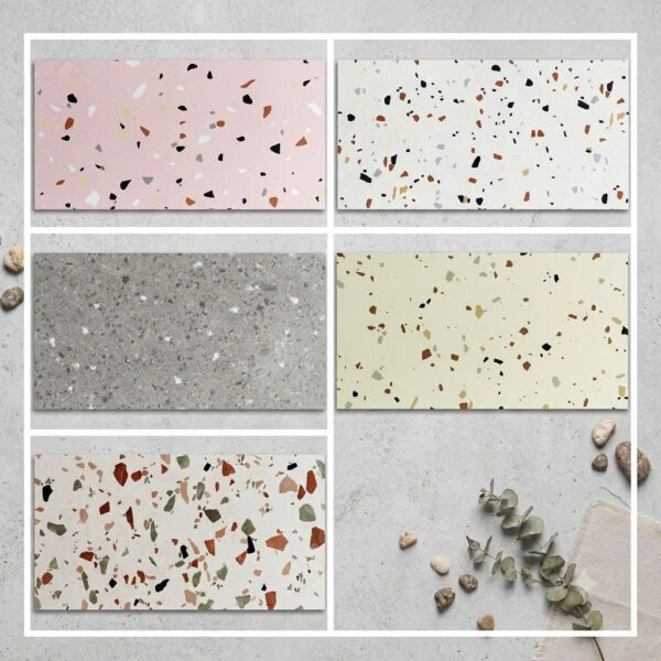 GẠCH TERRAZZO HẠT ĐÁ MỜ MỊN 300X600mm – VIETNAM – CERAMIC