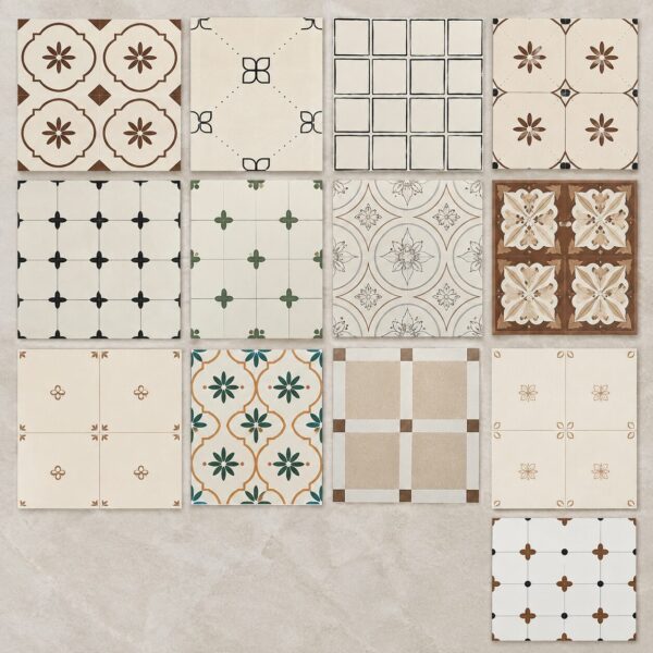 GẠCH BÔNG VUÔNG 400X400 MM – CHINA – PORCELAIN – MỜ