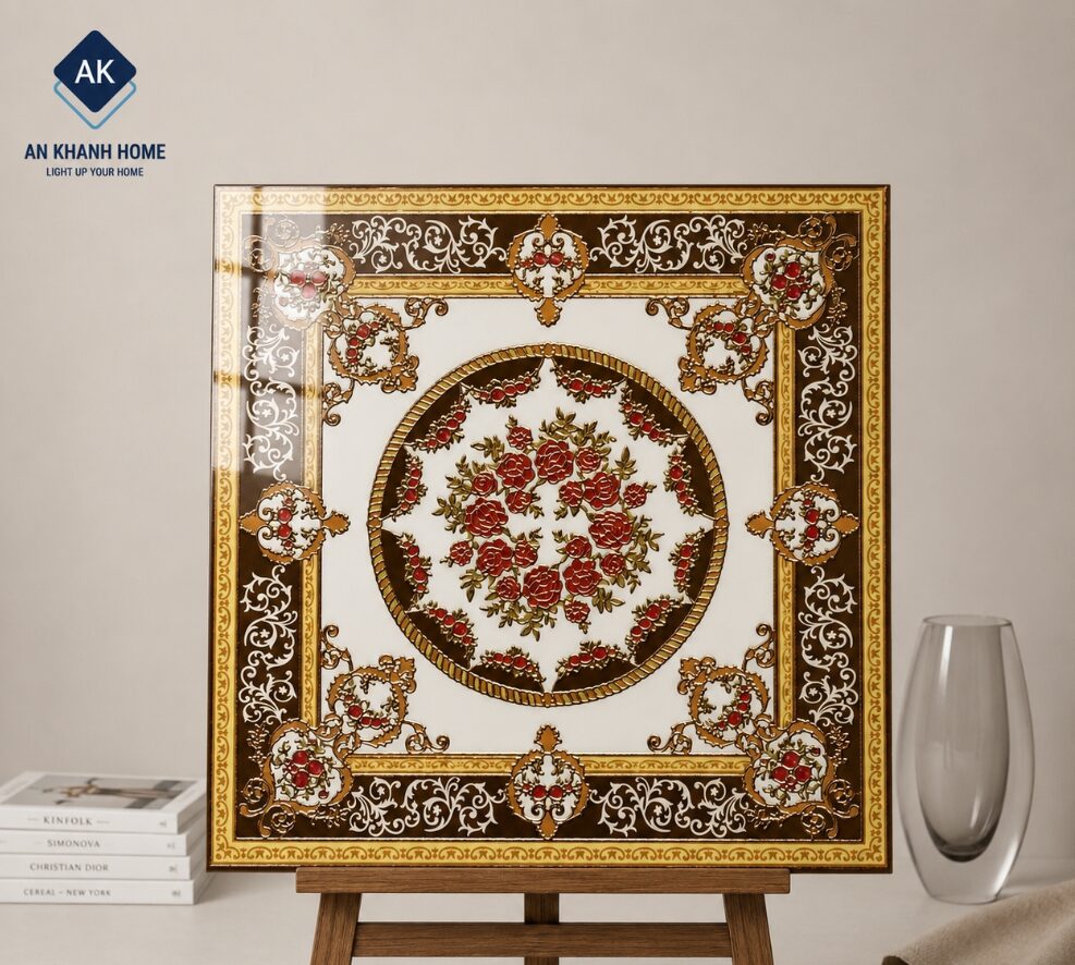 GẠCH THẢM ÉP KÍNH 60X60cm – PHONG CÁCH CỔ ĐIỂN
