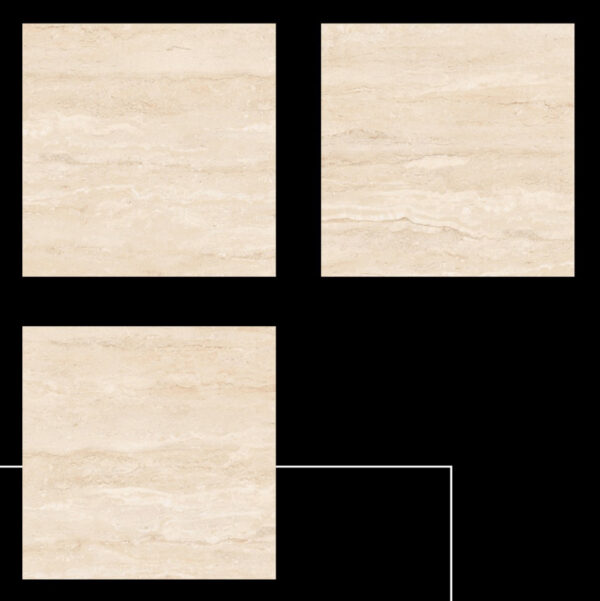 GẠCH TRAVERTINO HỒNG VÂN ĐÁ BÓNG – 80×80 – India – Porcelain