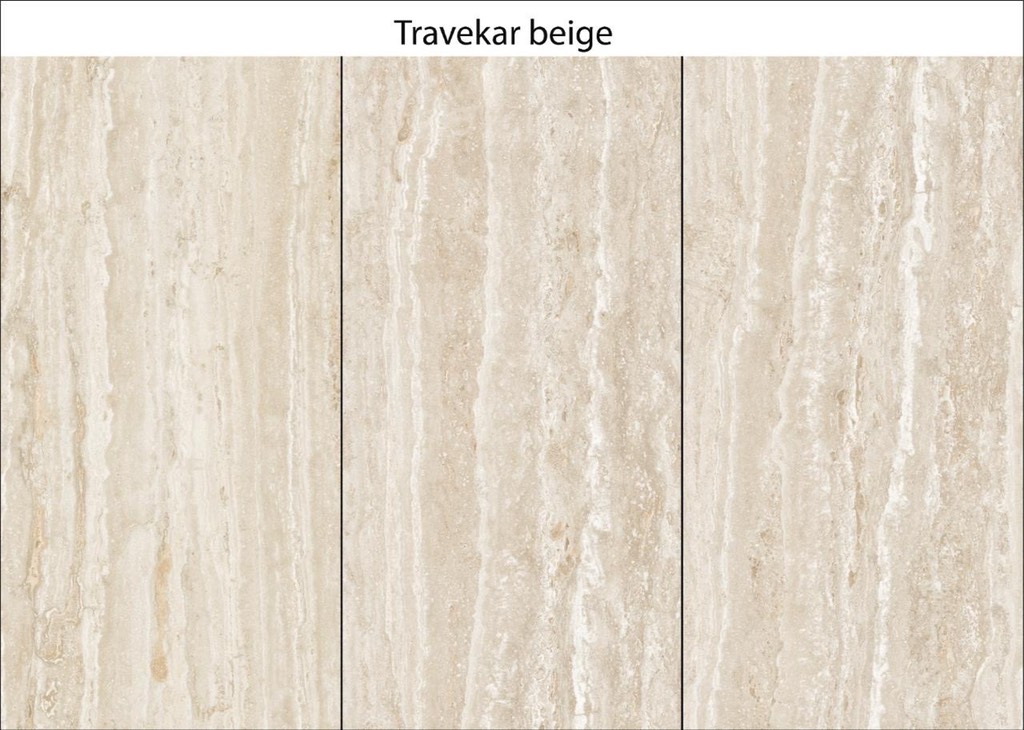GẠCH TRAVERTINE KEM MỜ VÂN ĐÁ SỌC DƯA – 60X120cm – Ấn Độ – Porcelain