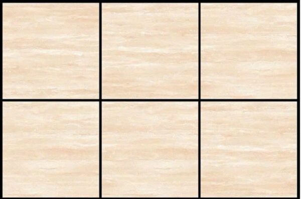 GẠCH TRAVERTINE KEM MỜ VÂN SỌC DƯA  – 60×60 – Ấn Độ  – Porcelain